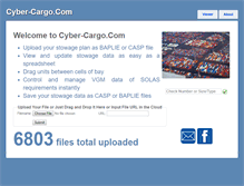 Tablet Screenshot of cyber-cargo.com